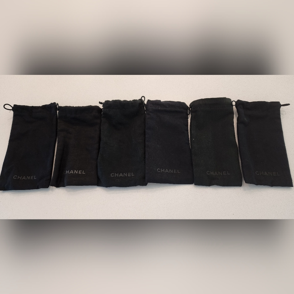 CHANEL Elegant Black Eyeglass Pouches 6
